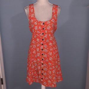 American Eagle floral scoop neck mini dress